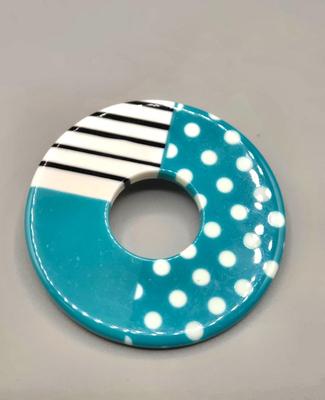 LOT 150J: Vintage Square Plastic Turquoise Red Poppy Flower Leaf Enamel Stud Earrings,Teal Blue Round Spiral Button Studs, Aqua Blue...