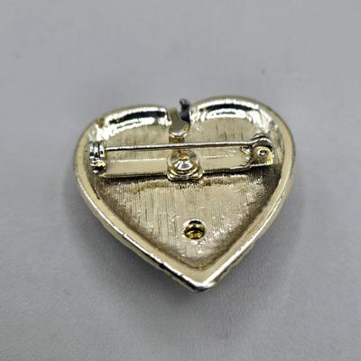 LOT 152J: Gold-tone Necklaces with Heart Charms and More