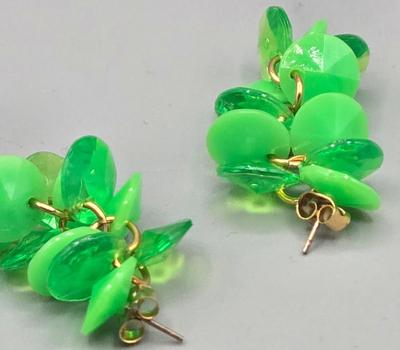 LOT 153J: Variety of Vintage Clip and Pierced Earrings and Pins Including Fall Leaves, Shamrocks, Holly, Bugs Bunny Santa, and More