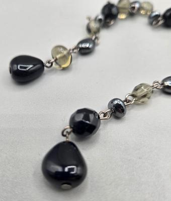 LOT 157J: Black and Silver-tone Bracelets and Necklaces