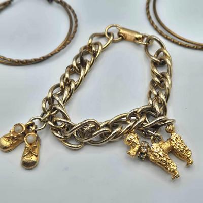 LOT 159J: Multiple Pierced Earrings, Clip Earrings, Necklaces, and More