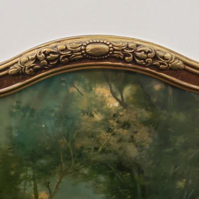 LOT 162: Antique Framed Prints-Old Fashioned Cottage Garden by R. Atkinson Fox & Landscape Unsigned