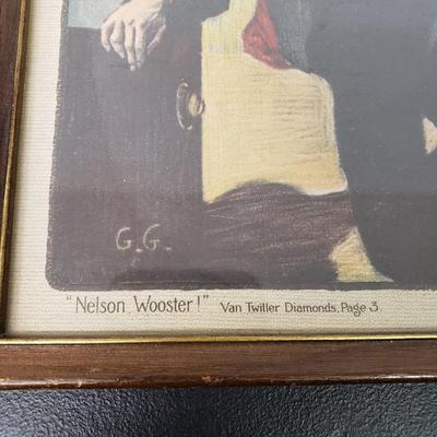 LOT 163: Framed Antique Sunday Magazine Covers with Various Advertisements