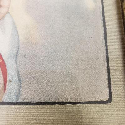 LOT 163: Framed Antique Sunday Magazine Covers with Various Advertisements