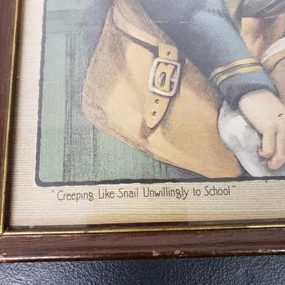 LOT 163: Framed Antique Sunday Magazine Covers with Various Advertisements