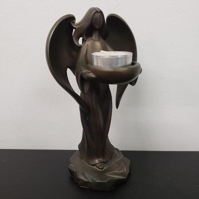 LOT 164: Sticks Signed "Follow Your Heart" Mirror, Folk Art Rabbit by Edna Young, "The Law of Love" Embroidery &...