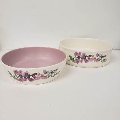 LOT 167: Assorted Pfaltzgraff Cape May Floral Serving Pieces