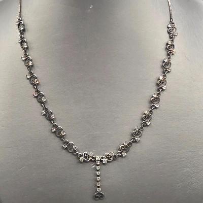 LOT 173J: Silver-tone Jewelry Including Rhinestone Turtle Clamper Bracelet, Bib Necklace, Multiple Bangle and Cuff Bracelets, and More