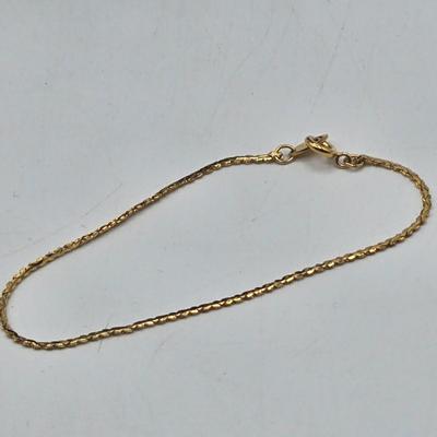 LOT 174J: Variety of Gold-tone Stretch and Clasp Bracelets
