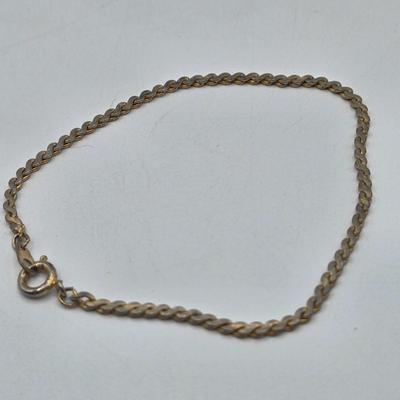 LOT 174J: Variety of Gold-tone Stretch and Clasp Bracelets
