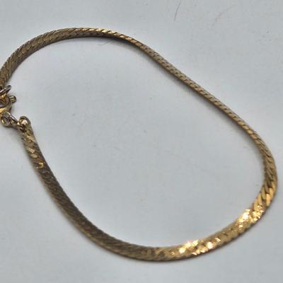 LOT 174J: Variety of Gold-tone Stretch and Clasp Bracelets