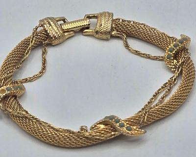 LOT 177J: Variety of Gold-tone Bracelets