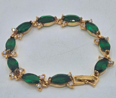 LOT 177J: Variety of Gold-tone Bracelets