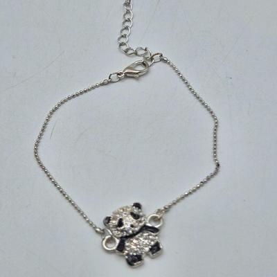 LOT 178J: Multiple Silver-tone Bracelets and Ankle Bracelets