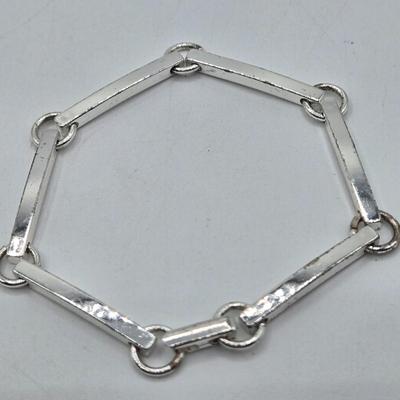 LOT 178J: Multiple Silver-tone Bracelets and Ankle Bracelets