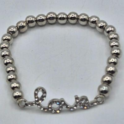 LOT 178J: Multiple Silver-tone Bracelets and Ankle Bracelets