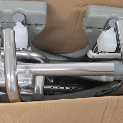 LOT 179: New in Box Heavy Duty Transfer Bench with Cut Out Seat