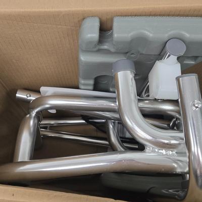 LOT 179: New in Box Heavy Duty Transfer Bench with Cut Out Seat