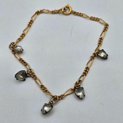 LOT 196J: Multiple Gold-tone Bracelets and Ankle Bracelets