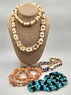 LOT 197J: Shell Necklace and More