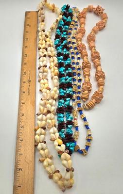 LOT 197J: Shell Necklace and More