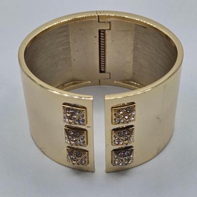 LOT 198J: Gold-tone and Animal Print Bangle and Cuff Bracelets