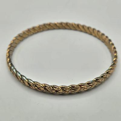 LOT 198J: Gold-tone and Animal Print Bangle and Cuff Bracelets