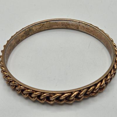 LOT 198J: Gold-tone and Animal Print Bangle and Cuff Bracelets