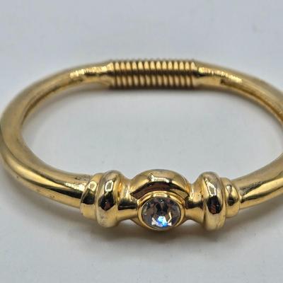 LOT 198J: Gold-tone and Animal Print Bangle and Cuff Bracelets