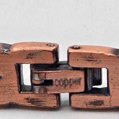 LOT 200J: Copper-tone Necklace with Matching Earrings, Copper Ring, and More