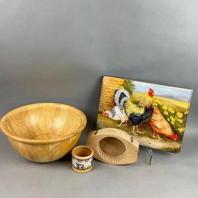 K390 Wooden Bowl, Mold, Nicholas Moss Pottery Lot