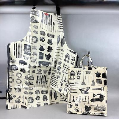 K393 Liberty Of London Oil Cloth Apron & Tote