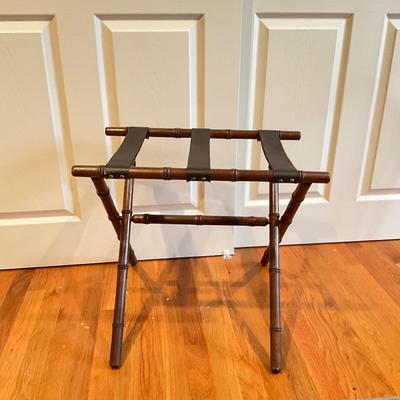 A429 Bamboo Style Vinyl Strap Luggage Rack