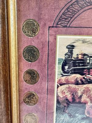 Sale Photo Thumbnail #323: 12x10 Framed Set; Wall-Mount.  Good condition.