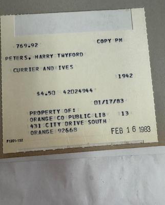 Sale Photo Thumbnail #334: 1942 edition, coffee-table style book with dozens of color and black and white illustrations, drawings and other images used in newspapers and magazines. Some damage to the cover, but the pages and images are in good condition.