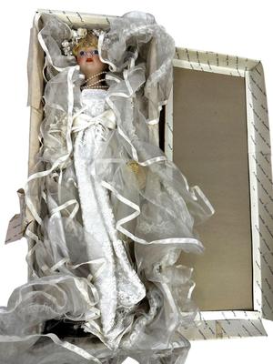 Sale Photo Thumbnail #124: Duck House Heirloom Wedding Gown Doll in Box Like New with Stand