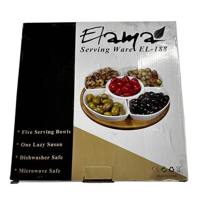 Sale Photo Thumbnail #134: Brand New Serving Ware- Lazy Susan with Bowls