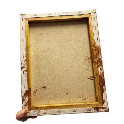 Sale Photo Thumbnail #184: Man Cave or Bar Display Items Lot of 4 - 2 hand painted canvas drink paintings, New Amsterdam metal wall hanging and cardboard Martin's Pale Ale advertisement.