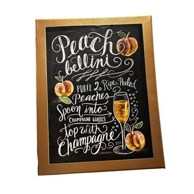 Sale Photo Thumbnail #183: Man Cave or Bar Display Items Lot of 4 - 2 hand painted canvas drink paintings, New Amsterdam metal wall hanging and cardboard Martin's Pale Ale advertisement.