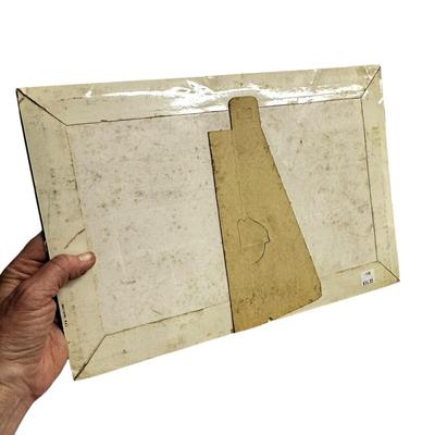 Sale Photo Thumbnail #178: Man Cave or Bar Display Items Lot of 4 - 2 hand painted canvas drink paintings, New Amsterdam metal wall hanging and cardboard Martin's Pale Ale advertisement.