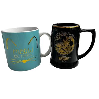 Sale Photo Thumbnail #204: Lot of 7 Mugs Normal Rockwell , Grandma, Cat