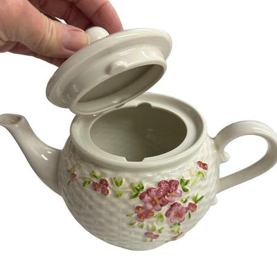 Sale Photo Thumbnail #248: Lot of 2 Ceramic Tea Pitchers and a Small Bowl