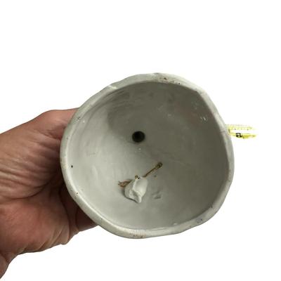 Sale Photo Thumbnail #282: Lot of 3 Vintage Ceramic Pieces- lady is a bell, container with lid, and ashtray