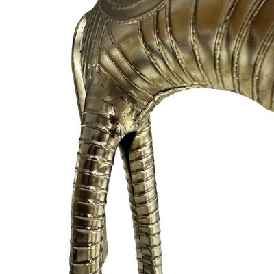 Sale Photo Thumbnail #308: Metal Zebra Sculpture in Brutalist Style 15" Tall