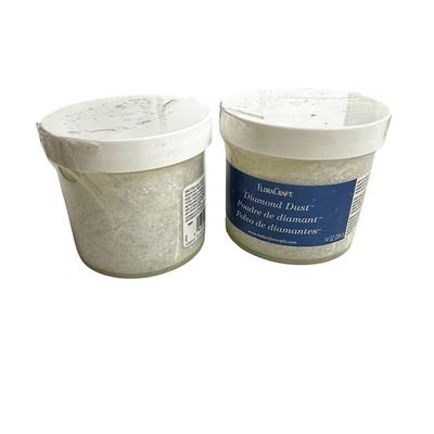 Sale Photo Thumbnail #313: 2 Large Sealed Jars of FloralCraft Diamond Dust for Crafters or for Decorating