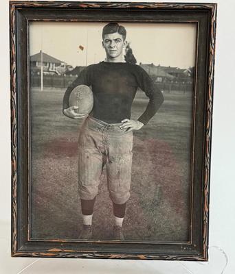 Sale Photo Thumbnail #493: Untitled, player and location/date unknown.  Great vintage print.