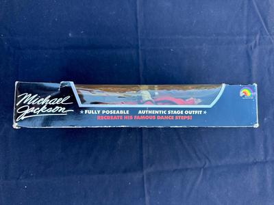 VINTAGE LJN MICHAEL JACKSON “SUPERSTAR OF THE ‘80s” DOLL IN AUTHENTIC STAGE “THRILLER” OUTFIT