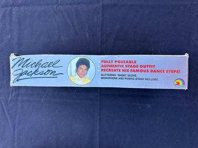 VINTAGE LJN MICHAEL JACKSON “SUPERSTAR OF THE ‘80s” DOLL IN AUTHENTIC STAGE “THRILLER” OUTFIT