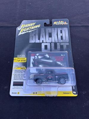 JOHNNY LIGHTNING LIMITED EDITION “BLACKED OUT” 1941 WILLYS PICKUP