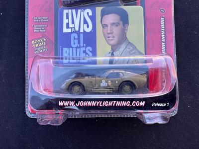 JOHNNY LIGHTNING - G.I. BLUES “ELVIS PRESLEY” ‘66 SHELBY COBRA DAYTONA